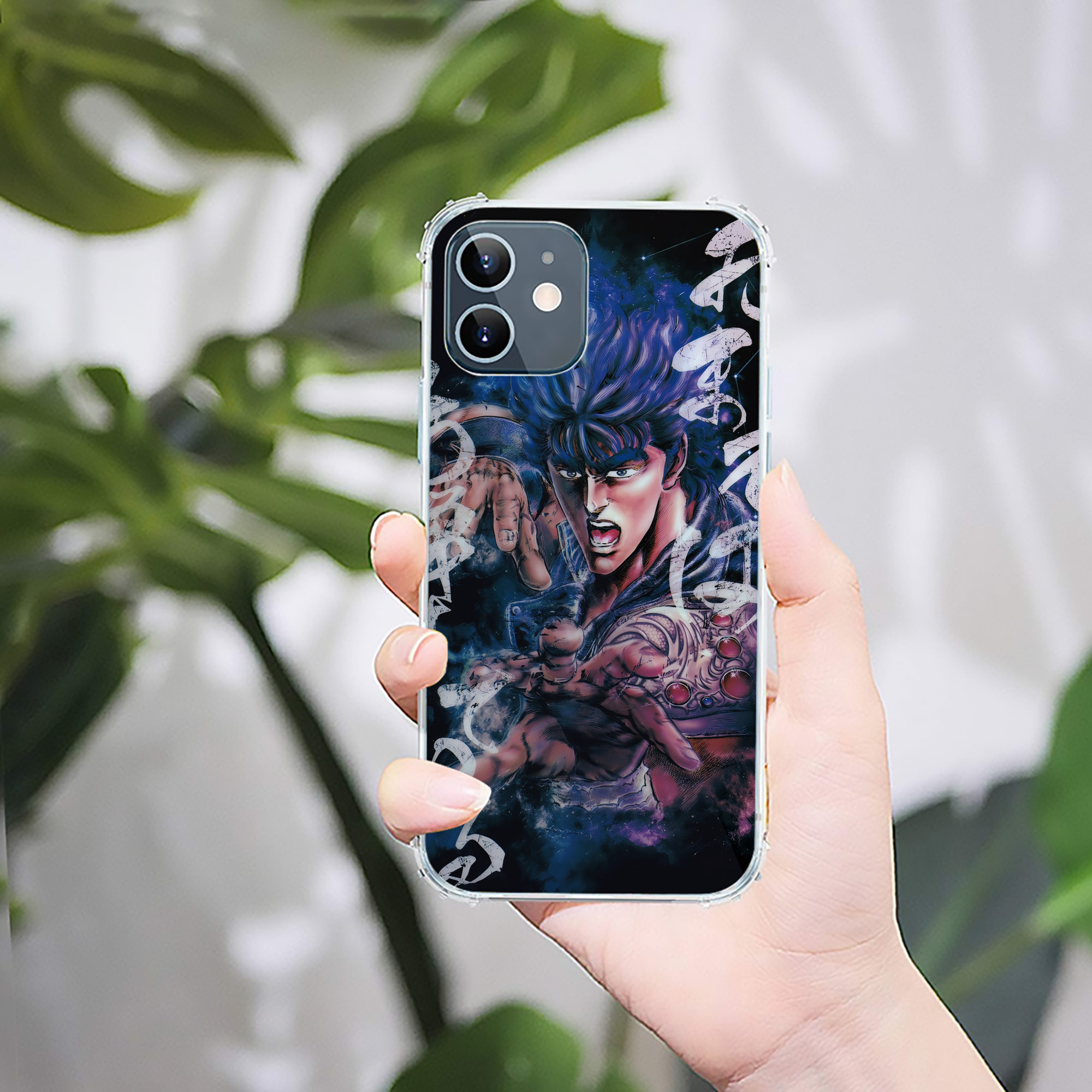 （画像用） 北斗の拳 Fist of the North Star 【iPhone 12シリーズ対応】透明スマホケース（クリアソフトケース）